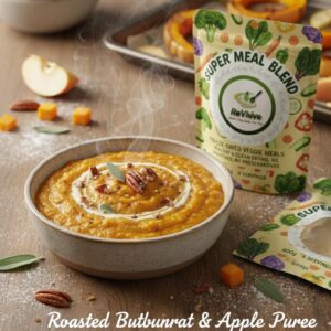 Roasted butternut and apple puree